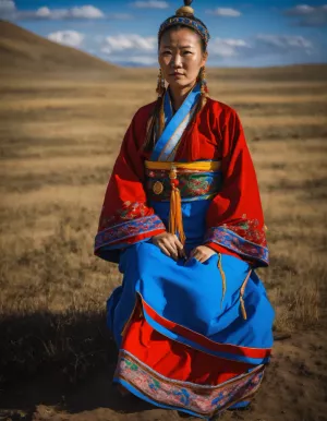 Traditional Attire in Nature