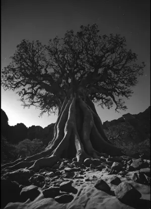 Majestic Tree Silhouette