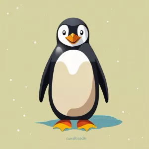 Cute Penguin Art Print